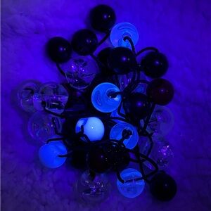 17 Pcs Hair Ties Ball Bubble Ponytail Holders Assorted Elastic Vintage GLOWS